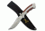 Elk Ridge Fixed Blade, 9.8in, Stainless Steel Blade, Pakkawood And Metal Handle ER-269