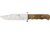Elk Ridge Fixed Blade Hunter Fixed Blade Knife 5.5in, 5.5in, Stainless Clip Blade, Burl Wood Handle ER101