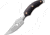 Elk Ridge Fixed Blade Satin Finish Fixed Blade Knife, 3.5in, Clip Point, Satin, Black, Pakkawood Handle ER527BK