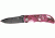 Elk Ridge Folder Pink Camo Folding Knife, 2.625in, Black Carbon Stainless Blade, Aluminum Handle Pink Camo Onlay ER134PC