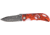 Elk Ridge Folder Red Camo Folding Knife, 2.625in, Black Carbon Stainless Blade, Aluminum Handle Red Camo Onlay ER134RC