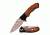 Elk Ridge Folding Blade, 3.25in, Stainless Steel Blade, Burl Wood Handle ER-566SBW