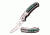 Elk Ridge Folding Blade, 3.5in, Stainless Steel Blade, Stainless Steel Acrylic Insert Handle ER-A014GN