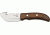 Elk Ridge Guthook Hunter Fixed Blade Knife, 2.75in, Guthook Blade, Brown Rich Grain Wood Handle ER108