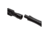 Elk Ridge Spire Fine Edge Fixed Blade Knife, 4.25in, Stainless Steel 3CR14MoV, Spear Point, Black Handle, ER-SP002BK