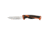 Elk Ridge Trek Fixed Blade Caping Knife, 4in, Stainless Steel 8Cr13MoV, Drop Point, Black/Orange Handle, ER-TKFIX003CS