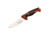 Elk Ridge Trek Fixed Blade Caping Knife, 4in, Stainless Steel 8Cr13MoV, Drop Point, Black/Orange Handle, ER-TKFIX003CS