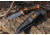 Elk Ridge Trek Fixed Blade Caping Knife, 4in, Stainless Steel 8Cr13MoV, Drop Point, Black/Orange Handle, ER-TKFIX003CS