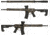 EMG Demolition Ranch UDR-15 AR15 Airsoft AEG Training Rifle by F-1 Firearms, Standard, Camo, Large, AEG-F1-UDR-STND