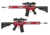 EMG F-1 Firearms BDR-15 3G AR15 Full Metal Airsoft AEG Training Rifle, 400 FPS, Red, Large, BDR-RR 400FPS