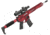 EMG F-1 Firearms BDR-15 3G AR15 Full Metal Airsoft AEG Training Rifle, Red/Tron, Large, BDR-RR-T 400 FPS