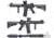 EMG Helios Daniel Defense Licensed MK18 Airsoft AEG Rifle, CORE Series, Black, SA-C19- DD / SPE-01-024047-00