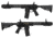 EMG SAI GRY AR-15 AEG Training Rifle w/JailBrake Muzzle, SBR, Black, Large, EV-AEGSAI02-I5-TB