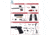 EMG Salient Arms International 2011 DS Full Auto Select Fire GBB Pistol, 4.3 CO2, Black, Medium, SA-DS0250