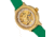 Empress Alice Automatic MOP Skeleton Dial Leather-Band Watch, Green, One Size, EMPEM3203