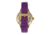 Empress Alice Automatic MOP Skeleton Dial Leather-Band Watch, Purple, One Size, EMPEM3205