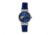 Empress Alouette Automatic Semi-Skeleton Leather-Band Watch, Blue - Womens, EMPEM3402