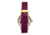 Empress Alouette Automatic Semi-Skeleton Leather-Band Watch, Fuschia - Womens, EMPEM3401