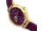 Empress Alouette Automatic Semi-Skeleton Leather-Band Watch, Fuschia - Womens, EMPEM3401