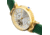 Empress Alouette Automatic Semi-Skeleton Leather-Band Watch, Green - Womens, EMPEM3403