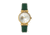 Empress Alouette Automatic Semi-Skeleton Leather-Band Watch, Green - Womens, EMPEM3403