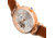 Empress Alouette Automatic Semi-Skeleton Leather-Band Watch, Light Brown - Womens, EMPEM3405