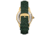 Empress Augusta Automatic Mosaic Mother-of-Pearl Leather-Band Watch, Gold/Green, One Size, EMPEM3503