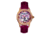 Empress Augusta Automatic Mosaic Mother-of-Pearl Leather-Band Watch, Rose Gold/Fuchsia, One Size, EMPEM3505