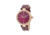 Empress Louise Mother-Of-Pearl Leather-Band Watch, Rose Gold/Burgandy, EMPEM2304