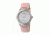 Empress Francesca Automatic MOP Leather-Band Watch, White/Light Pink EMPEM2202