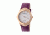 Empress Francesca Automatic MOP Leather Band Watches - Women's, Fuschia, One Size, EMPEM2206