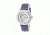 Empress Godiva Automatic Mother-Of-Pearl Skeleton Dial Leather-Band Watch, Silver/Purple, Standard EMPEM1105