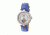 Empress Stella Semi-Skeleton Leather Band Watch, White/Purple EMPEM2103
