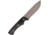 Entrek Beaver Fixed Blade Knife, 4.5in, Drop Point, Black, Canvas Micarta Handle EN37