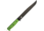 Entrek Headhunter Fixed Blade Knife, 9.75in, 440C Steel, Standard Edge, Black, Green, G10 Handle EN42