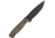 Entrek Nighthawk Knife, 9in Overall, 4.5in Black 440C SS Drop Point, Green Canvas Micarta Handle, Black Kydex Sheath, NIGHTHAWK