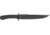 Entrek Ranger MKII Fixed Blade Knife,Double Edge Persian Fighter Blade, Black Canvas Micarta Handle EN5B