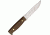 Enzo Camper 125 Fixed Blade Knife, 5in, Satin D2 Tool Steel Blade, Broan Canvas Micarta Handle BRI2082