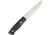 Enzo Trapper 115 Fixed Blade Knife, 4.5in, Standard Edge, Satin, Black, Micarta Handle BRI2065