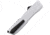 EOS Harpoon OTF Automatic Folding Knife, 3.75in, CPM 20CV, Sheepsfoot, Aluminum Handle, White, AUTO STORMTROPPER BLACK RAZOR