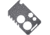 EOS Knife Card Raw Finish, 3.5in X 2.13in, Titanium Construction, Tools Include, Bottle Opener L Lanyard Loop, Raw Finish, Two Semi-Sharp Edges, Plain And Serrated, Wrench 1/4, 3/8, 1/2, L Bulk Packed., CARD-TI
