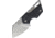 EOS Krab 007 Fixed Blade Knife, 5in Overall, 2in Cpm-154 SS Blade, Carbon Fiber Handle, Stonewash And Satin Blade, 007 Hardware, Black Kydex Sheath, EOS003