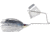 Epic Baits Buzz Bait Slow Rollr, Blue Back Herring, 1/4 oz, BBSR14WHTBLF027