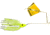 Epic Baits Buzz Bait Slow Rollr, Gold Blade, Chart/White, 1/2 oz, BBSR12CHTBLFGB026