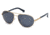 Ermenegildo Zegna EZ0011 Sunglasses - Shiny Rose Gold Frame Color, Blue Lens Color