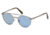 Ermenegildo Zegna EZ0026 Sunglasses - Matte Light Ruthenium Frame Color, Blue Lens Color
