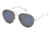 Ermenegildo Zegna EZ0053 Sunglasses - Shiny Light Ruthenium Frame Color, Blue Lens Color