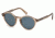Ermenegildo Zegna EZ0063 Sunglasses - Shiny Light Brown Frame Color, Blue Lens Color