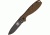 ESEE BRK Zancudo Framelock Folding Knife,3in,AUS-8A stainless blade,Coyote Brown/Black Glass Filled Nylon Front Handle BRKR1CBB