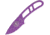 Esee Candiru Fixed Blade Knife w/Kit,2in,Drop Point,Purple,1095 Carbon Steel,Skeletonized Handle, CAN-PURP-KIT